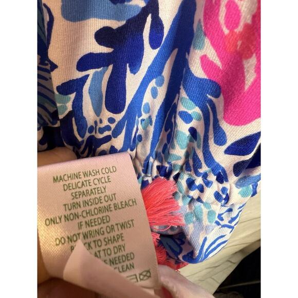 Lilly Pulitzer EUC Jarrett Romper Resort White Sway with Me Size XS - Picture 6 of 7